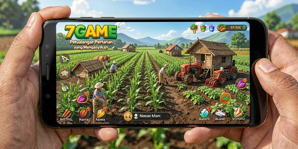 Tampilan gameplay 7GAME yang menakjubkan dalam dunia pertanian.