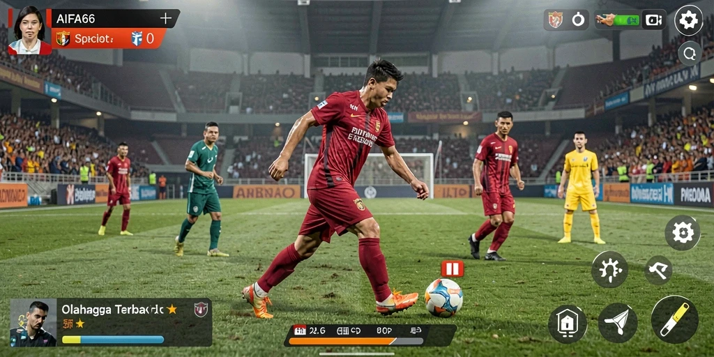 Gameplay mendebarkan di AIFA66 dengan berbagai mode olahraga.