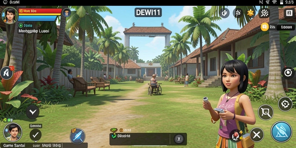 Screenshot DEWI11 menampilkan gameplay yang menyenangkan dan ceria.