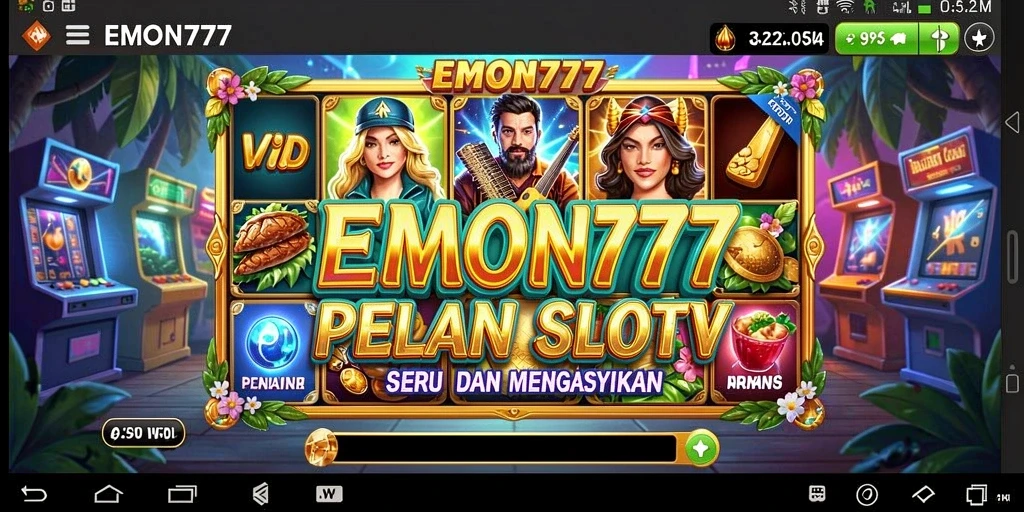 Tampilan gameplay EMON777 yang menawan dan penuh warna.