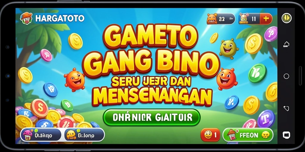 Tampilan gameplay HARGATOTO yang menegangkan dan seru.