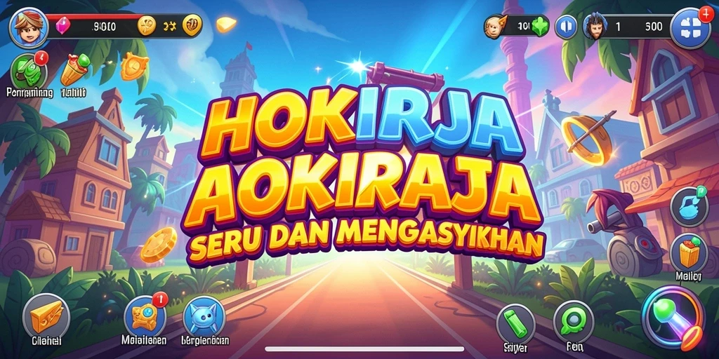 Screenshot gameplay HOKIRAJA yang menampilkan aksi seru di dalam permainan.