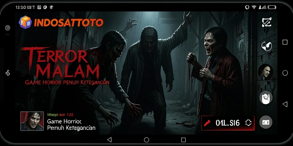 Screenshot menampilkan suasana mencekam di dalam game Horror.