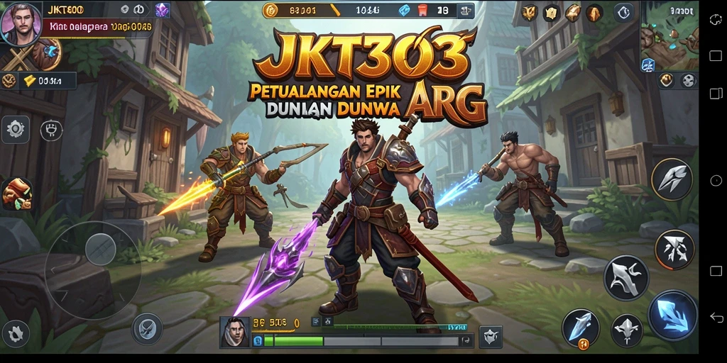 Tampilan gameplay JKT303 menampilkan pertarungan epik dan grafik menawan.