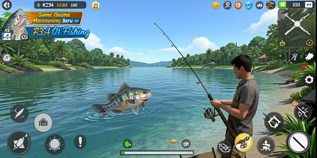 Tangkapan ikan yang menakjubkan dan gameplay memancing yang seru.