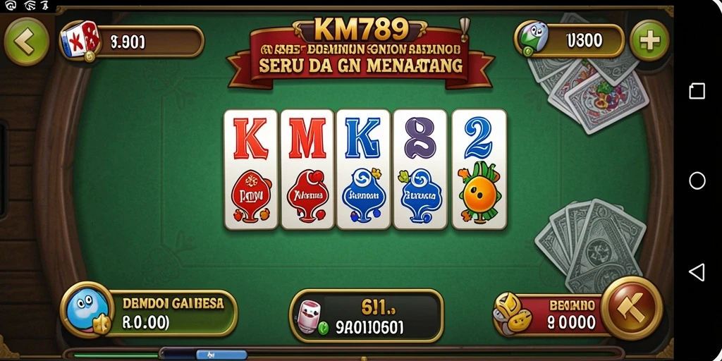 Tampilan gameplay Domino yang seru dan interaktif.