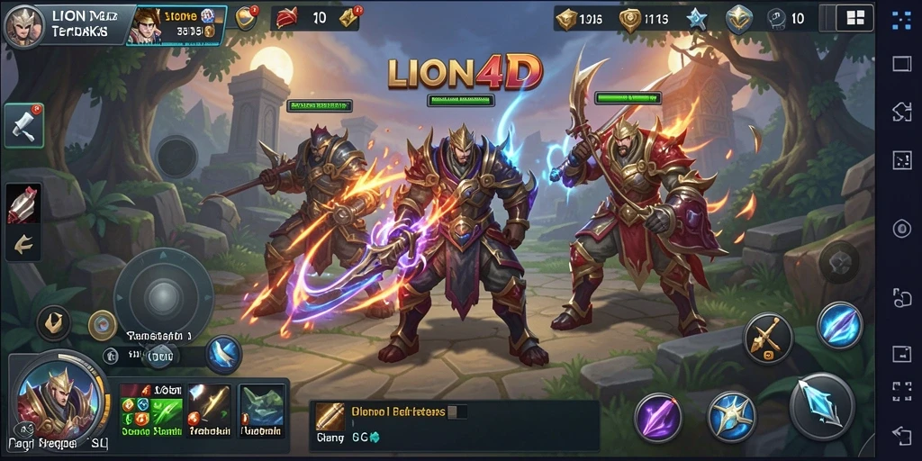 Gameplay SLG LION4D yang seru dan menantang.
