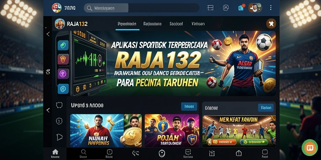 Tampilan gameplay RAJA132 dengan fitur Sportsbook yang menarik.