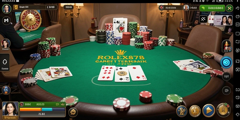 Tampilan gameplay poker yang menarik di ROLEX878.