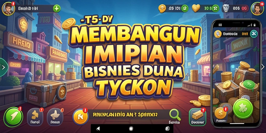 Tampilan gameplay T6 menampilkan strategi bisnis yang seru.