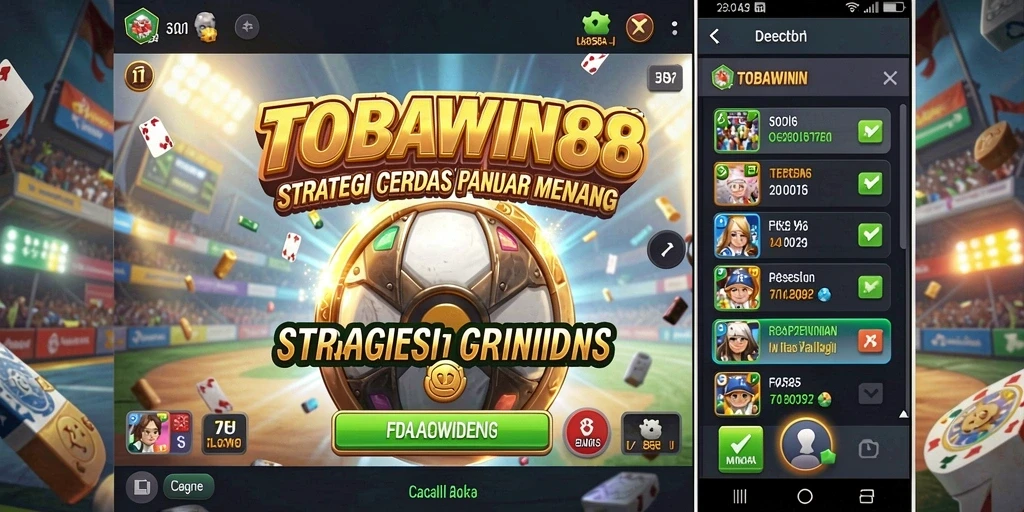 Screenshot TOBAWIN88 menampilkan momen strategis dalam permainan.